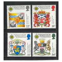 Great Britain 1987 Revival of Order of the Thistle 300th Anniv Set of 4 Stamps SG1363/66 MUH