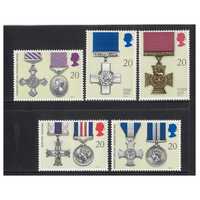 Great Britain 1990 Gallantry Awards Set of 5 Stamps SG1517/21 MUH