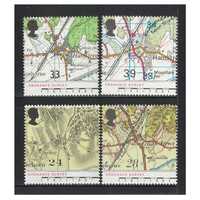 Great Britain 1991 Bicentenary of Ordnance Survey/Maps of Hamstreet Set of 4 Stamps SG1578/81 MUH