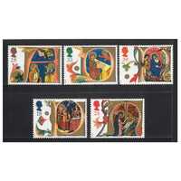 Great Britain 1991 Christmas Set of 5 Stamps SG1582/86 MUH