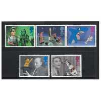 Great Britain 1996 50th Anniv. Children's Television Set of 5 Stamps SG1940/44 MUH