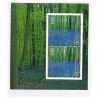 Great Britain 2000 Millennium Projects 7th Series Bluebell Wood Booklet Pane of 2 Stamps SG2155a MUH