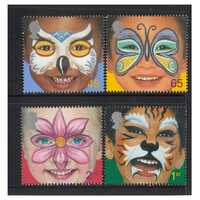 Great Britain 2001 New Millennium Rights of the Child Face Paintings Set of 4 Stamps SG2178/81 MUH