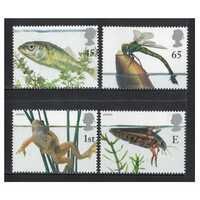 Great Britain 2001 Europa/Pond Life Set of 4 Stamps SG2220/23 MUH