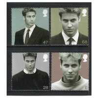 Great Britain 2003 21st Birthday of Prince William of Wales Set of 4 Stamps SG2381/84 MUH