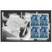 Great Britain 2003 Europa/British Pub Signs The Station Booklet Pane of 4 Stamps SG2392a MUH