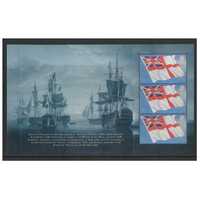 Great Britain 2005 Bicentenary of the Battle of Trafalgar 2nd Issue White Ensign Booklet Pane/3 Stamps SG2581a MUH 