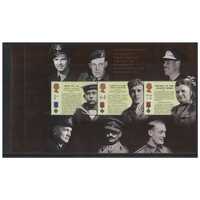 Great Britain 2006 150th Anniversary of the Victoria Cross/Boy Seaman Jack Cornwell Booklet Pane of 3 Stamps SG2660b MUH 