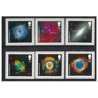 Great Britain 2007 The Sky at Night TV 50th Annivsersary Set of 6 Self-adhesive Stamps SG2709/14 MUH 