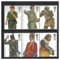 Great Britain 2007 Military Uniforms 1st Series/British Army Set of 6 Stamps SG2774/79 MUH 