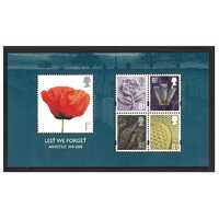 Great Britain 2008 Lest We Forget 3rd Issue/Armistice Mini Sheet of 5 Stamps SG MS2886 MUH 