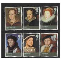 Great Britain 2009 Kings & Queens 2nd Issue/House of Tudor Set of 6 Stamps SG2924/29 MUH 