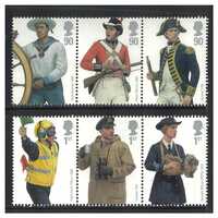 Great Britain 2009 Military Uniforms 3rd Series/Royal Navy Set of 6 Stamps SG2964/69 MUH 