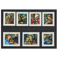 Great Britain 2009 Christmas/Stained Glass Windows Set of 7 Self-adhesive Stamps SG2991/97 MUH 