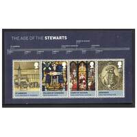 Great Britain 2010 Kings & Queens 3rd Issue House of Stewart Mini Sheet of 4 Stamps SG MS3053 MUH 