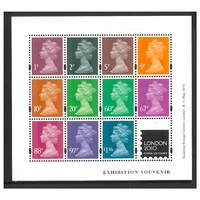 Great Britain 2010 London Festival of Stamps & Centenary of Accession of KGV Machin Definitives Mini Sheet SG MS3073 MUH 
