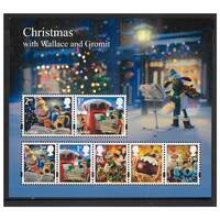 Great Britain 2010 Christmas With Wallace & Gromit Mini Sheet of 7 Stamps SG MS3135 MUH 