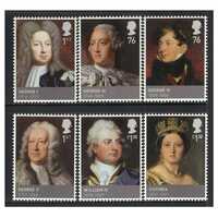 Great Britain 2011 Kings and Queens 5th Issue House of Hanover Set of 6 Stamps SG3223/28 MUH 