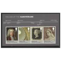 Great Britain 2011 Kings and Queens 5th Issue House of Hanover Mini Sheet of 4 Stamps SG MS3229 MUH 