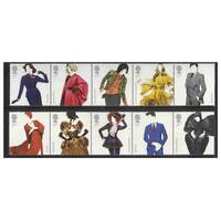 Great Britain 2012 Great British Fashion Set of 10 Stamps SG3309/18 MUH 