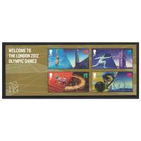 Great Britain 2012 Welcome to London Olympic Games Mini Sheet of 4 Stamps SG MS3341 MUH 