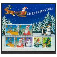 Great Britain 2012 Christmas Mini Sheet of 7 Stamps SG MS3422 MUH 