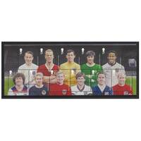 Great Britain 2013 Football Heroes 1st Issue Mini Sheet of 11 Stamps SG MS3474 MUH 
