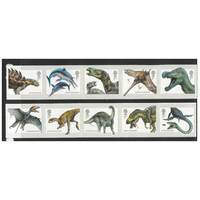 Great Britain 2013 Dinosaurs Set of 10 Stamps Self-adhesive SG3532/41 MUH 