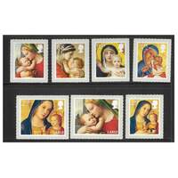 Great Britain 2013 Christmas - Madonna & Child Paintings Set of 7 Stamps Self-adhesive SG3542/48 MUH 