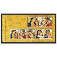 Great Britain 2013 Christmas - Madonna & Child Paintings Mini Sheet of 7 Stamps SG MS3549 MUH 