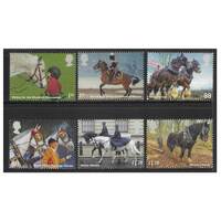 Great Britain 2014 Working Horses Set of 6 Stamps SG3564/69 MUH 