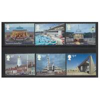 Great Britain 2014 Seaside Architecture Set of 6 Stamps SG3635/40 MUH 