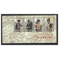 Great Britain 2015 Bicentenary of the Battle of Waterloo 2nd Issue Mini Sheet of 4 Stamps SG MS3734 MUH 