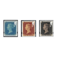 Great Britain 2016 Royal Mail 500 3rd Issue/175th Anniv Penny Red Set of 3 Stamps SG3807/09 MUH 