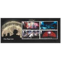 Great Britain 2016 Pink Floyd Mini Sheet of 4 Stamps SG MS3855 MUH 