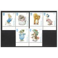 Great Britain 2016 Beatrix Potter 150th Birth Anniversary Set of 6 Stamps SG3856/61 MUH 