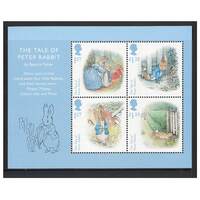 Great Britain 2016 Beatrix Potter 150th Birth Anniv Mini Sheet of 4 Stamp SG MS3868 MUH 