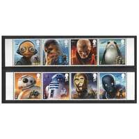 Great Britain 2017 Star Wars (4th Issue) Aliens & Droids Set of 8 Stamps SG4007/14 MUH
