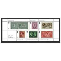 Great Britain 2019 Stamp Classics Mini Sheet of 6 Stamps SG MS4169 MUH 