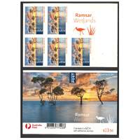Australia 2021 $2.70 Moreton Bay Wetlands, Qld Sheetlet/5 Self-adhesive International Post Stamps MUH