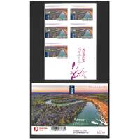 Australia 2021 $3.50 Riverland Wetlands, SA Sheetlet/5 Self-adhesive International Post Stamps MUH