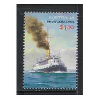 Australia 2021 HMVS Cerberus: 150 Years $1.10 Single Stamp MUH