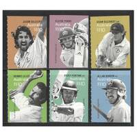 Australia 2021 Australian Legends of Cricket Set of 6 Self-adhesive Stamps ex Booklet MUH