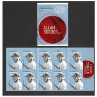 Australia 2021 Australian Legends of Cricket - Allan Border AO Booklet/10 Stamps Self-adhesive MUH