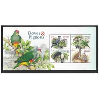 Australia 2021 Doves and Pigeons Mini Sheet of 4 Stamps MUH