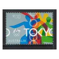 Australia 2021 Ticket To Tokyo $1.10 Single Stamp MUH
