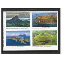 Australia 2021 Australia’s Volcanic Past Set of 4 Self-adhesive Stamps ex Booklet MUH