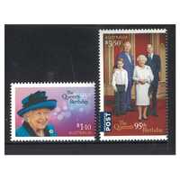 Australia 2021 The Queen’s 95th Birthday Set of 2 Stamps MUH