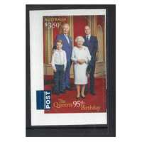 Australia 2021 QEII 95th Birthday - $3.50 The Queen and her heirs International Post Stamp Self-adhesive MUH