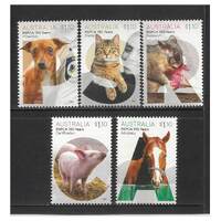 Australia 2021 RSPCA: 150 Years Set of 5 Stamps MUH